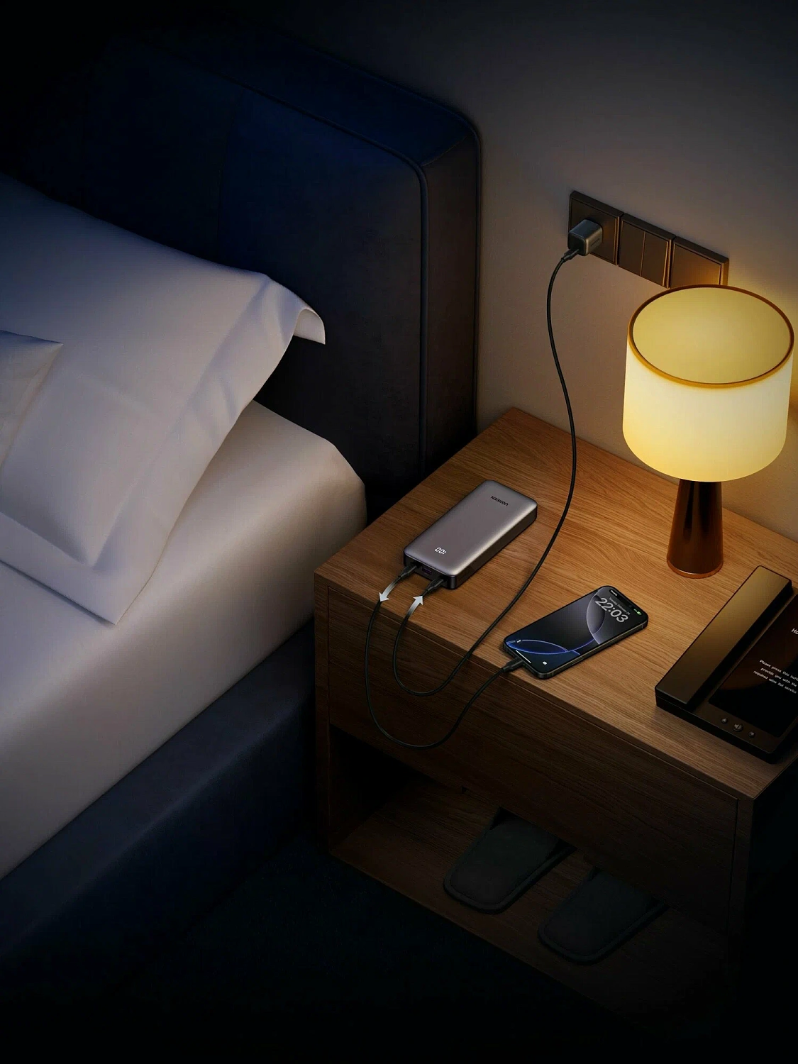 55994B Внешний аккумулятор UGREEN PB535 (55994B) 10000mAh Two-Way Fast Charging 2*USB-C&USB-A 30W